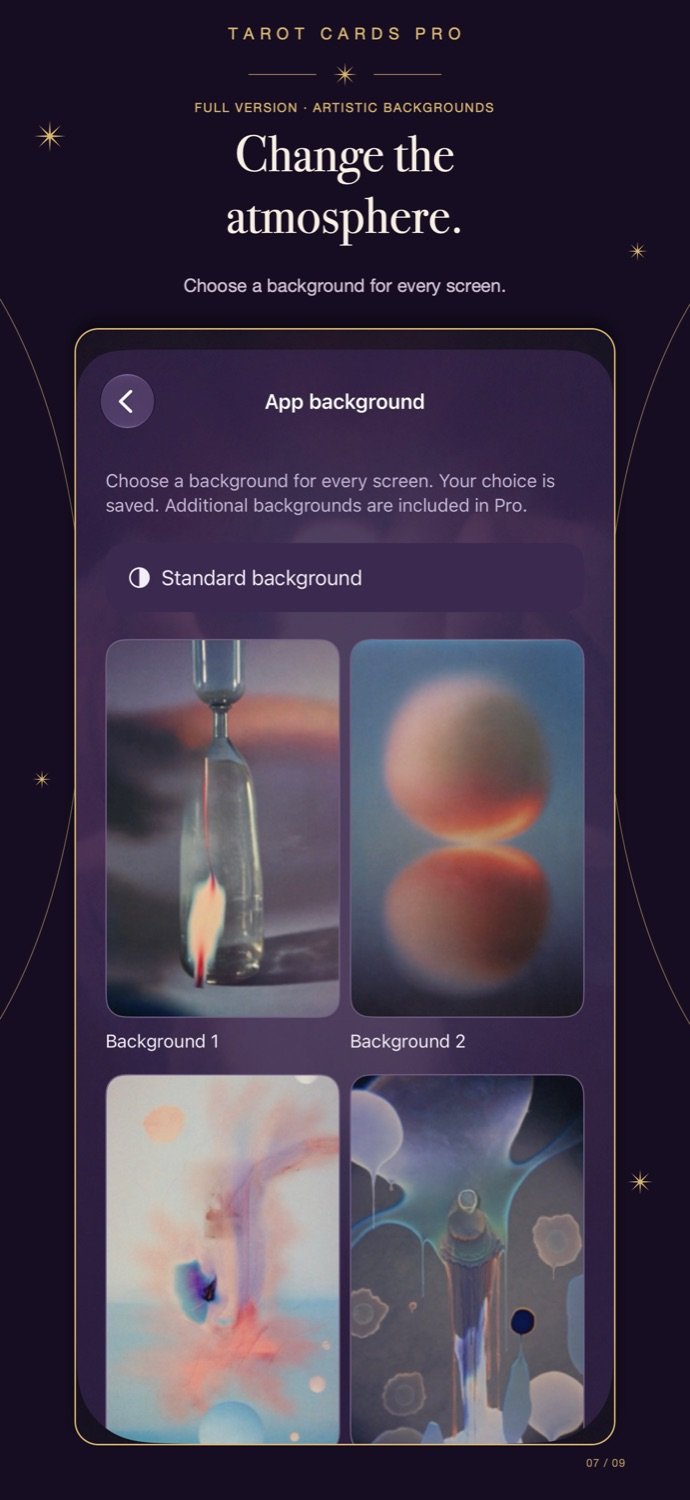 Atmospheric app backgrounds
